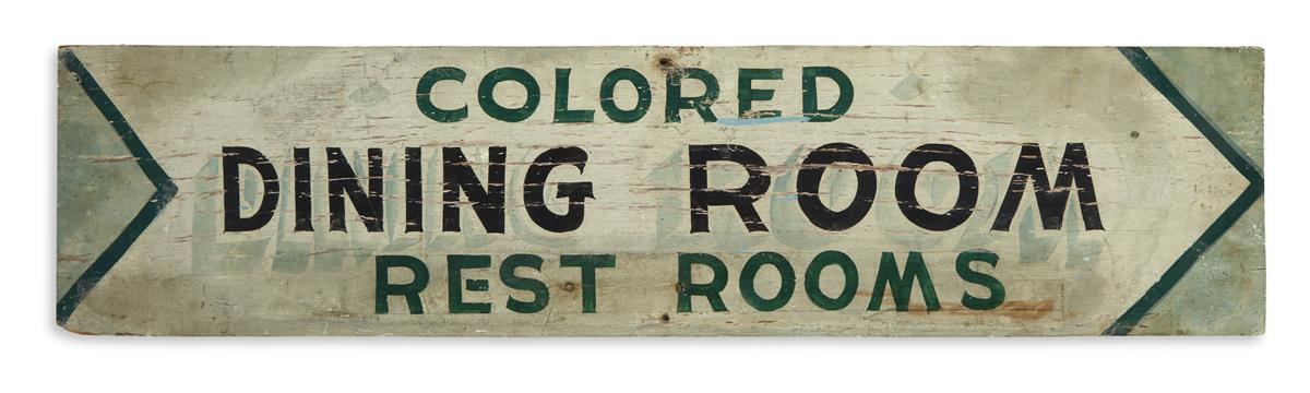 (CIVIL RIGHTS--SEGREGATION.) Colored Dining Room, Rest Rooms.
